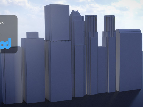 Modern Building in United States 3D Модель