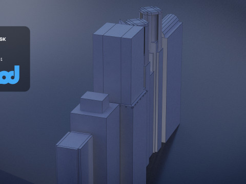 Modern Building in United States 3D Модель