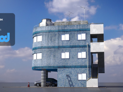 Japanese Apartment 0002 3D Модель