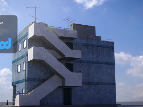 Japanese Apartment 0002 3D Модель