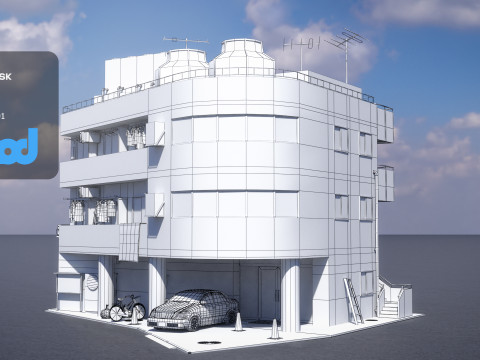 Japanese Apartment 0002 3D Модель