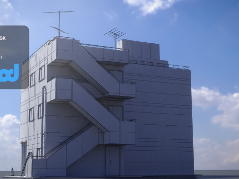 Japanese Apartment 0002 3D Модель