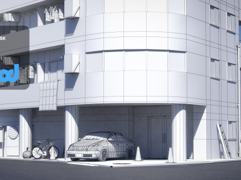 Japanese Apartment 0002 3D Модель