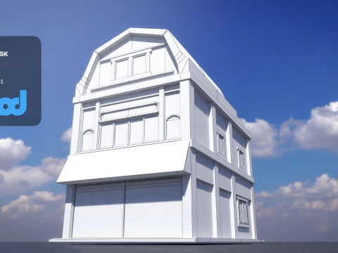 Japanese Style House 0023 3D Model