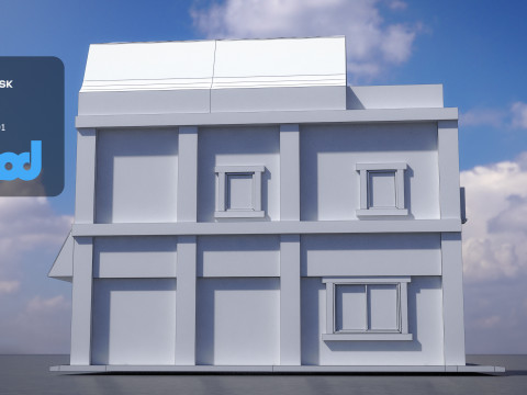 Japanese Style House 0023 Modello 3D