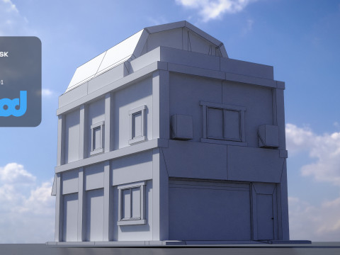 Japanese Style House 0023 Modello 3D