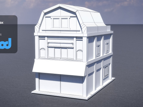 Japanese Style House 0023 Modello 3D