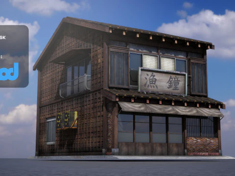 Maison de style japonais 0019 Modèle 3D