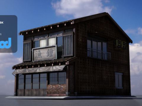 Japanese Style House 0019 3D Модель