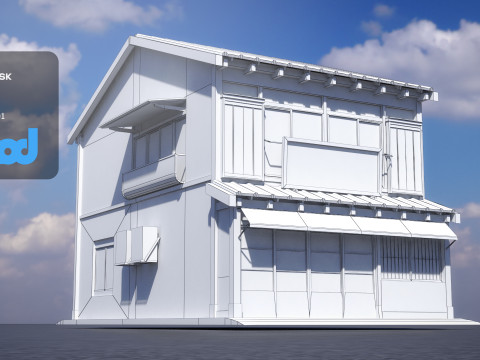 Japanese Style House 0019 3D Модель