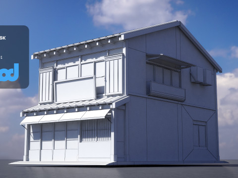 Japanese Style House 0019 3D Модель