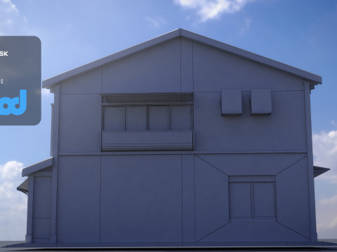 Japanese Style House 0019 3D Модель