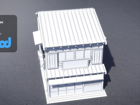 Japanese Style House 0019 3D Модель