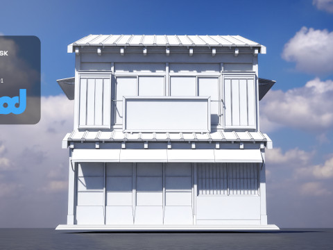 Japanese Style House 0019 3D Модель