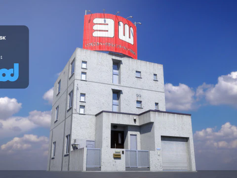 B&acirc;timent japonais 0019 Modèle 3D