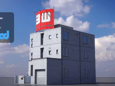 Japanese Building 0019 3D Модель