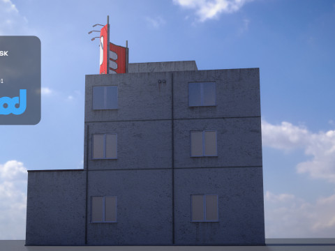 Japanese Building 0019 3D Модель