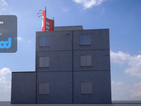 Japanese Building 0019 3D Model
