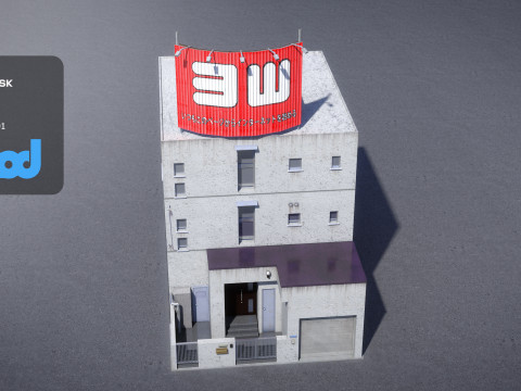 Japanese Building 0019 3D Модель