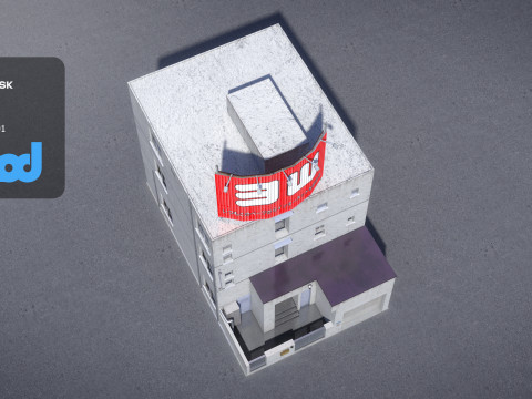 Japanese Building 0019 3D Модель