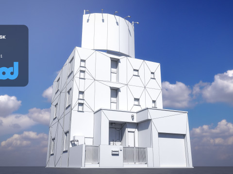 Japanese Building 0019 3D Модель