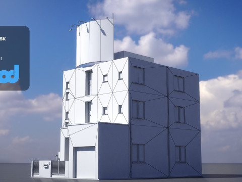 Japanese Building 0019 3D Модель