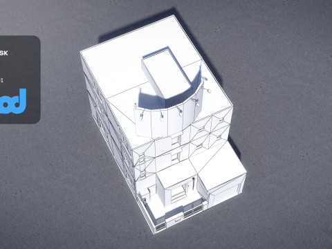 Japanese Building 0019 3D Модель