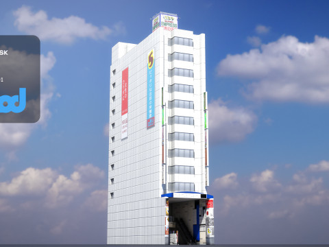 Japanese Building 0013 3Dモデル