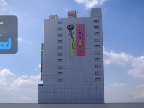 Japanese Building 0013 3D Model