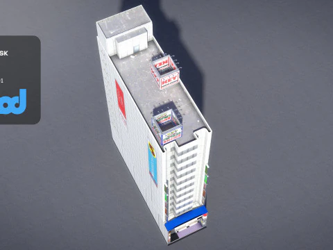 Japanese Building 0013 3D Model