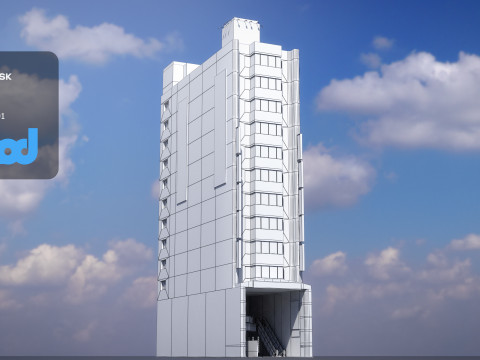 Japanese Building 0013 3D मॉडल