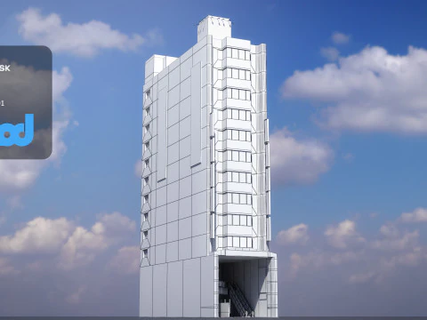 Japanese Building 0013 3D Model