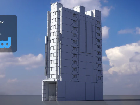 Japanese Building 0013 3D Model