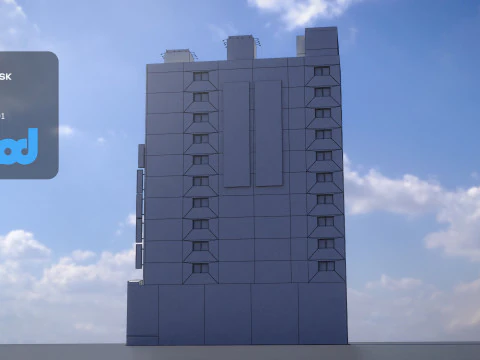 Japanese Building 0013 3D Model