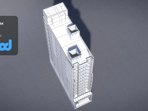 Japanese Building 0013 3D Model