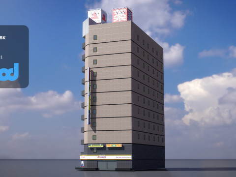 Japanese Building 0001 3D मॉडल