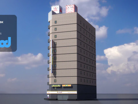 Japanese Building 0001 3D Model