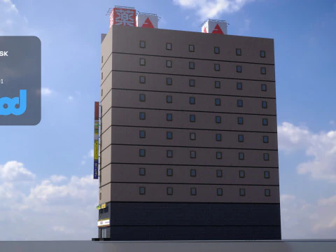 Japanese Building 0001 3D Model