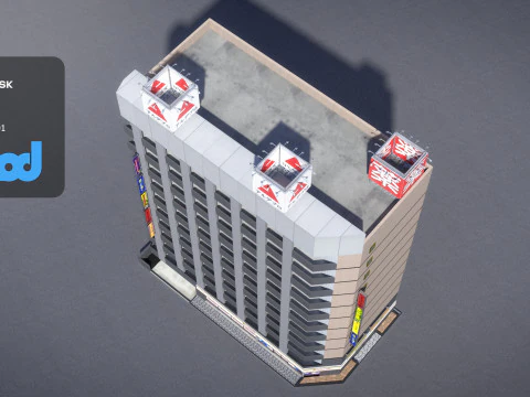 Japanese Building 0001 3D Model