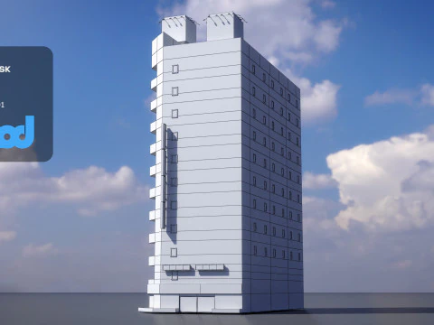 Japanese Building 0001 3D Model