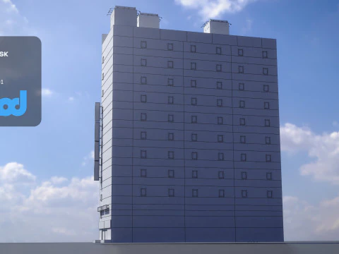 Japanese Building 0001 3D Model