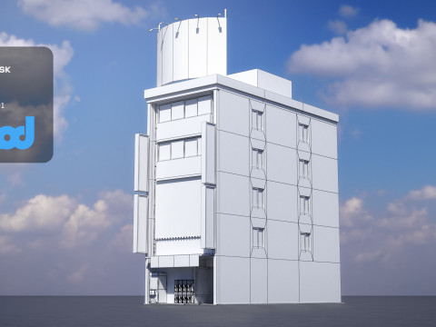 Japanese Commercial Building 0004 3D 模型