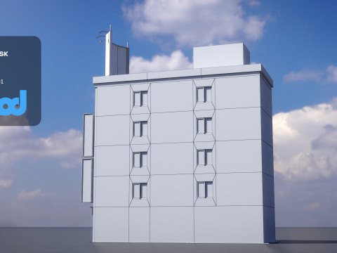 Japanese Commercial Building 0004 3D 模型
