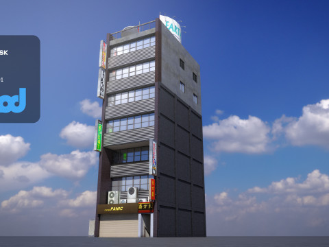 Japanese Building 0012 3Dモデル