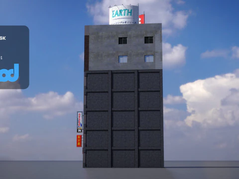 Japanese Building 0012 3D Model