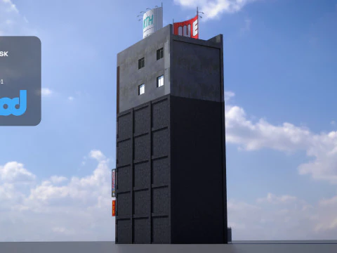 Japanese Building 0012 3D Model