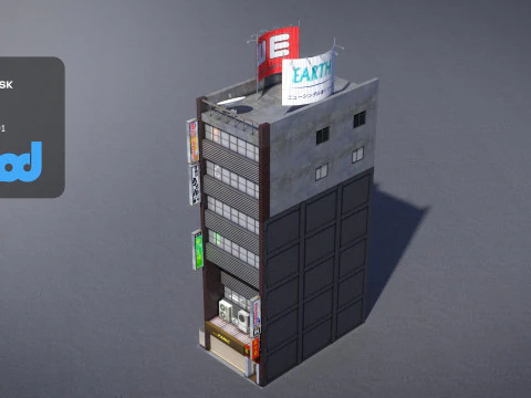 Japanese Building 0012 3D Model
