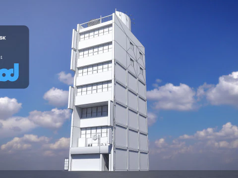 Japanese Building 0012 3D Model