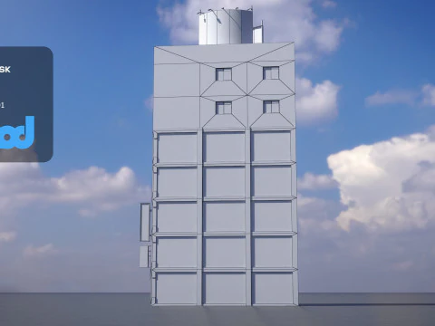 Japanese Building 0012 3D Model