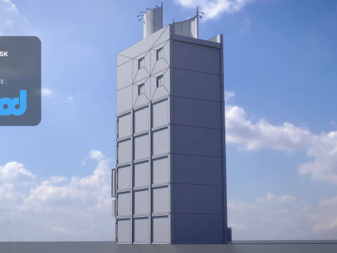 Japanese Building 0012 3D Model